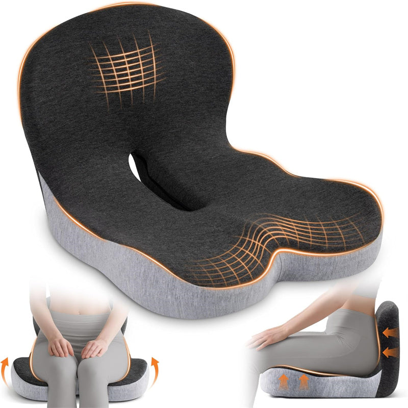 Memory Foam Lumbar Support Pillow for Car & Office