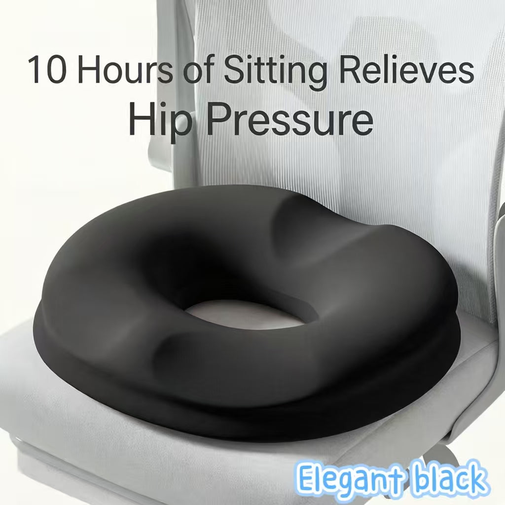 Memory Foam Donut Cushion: Hemorrhoid & Tailbone Relief