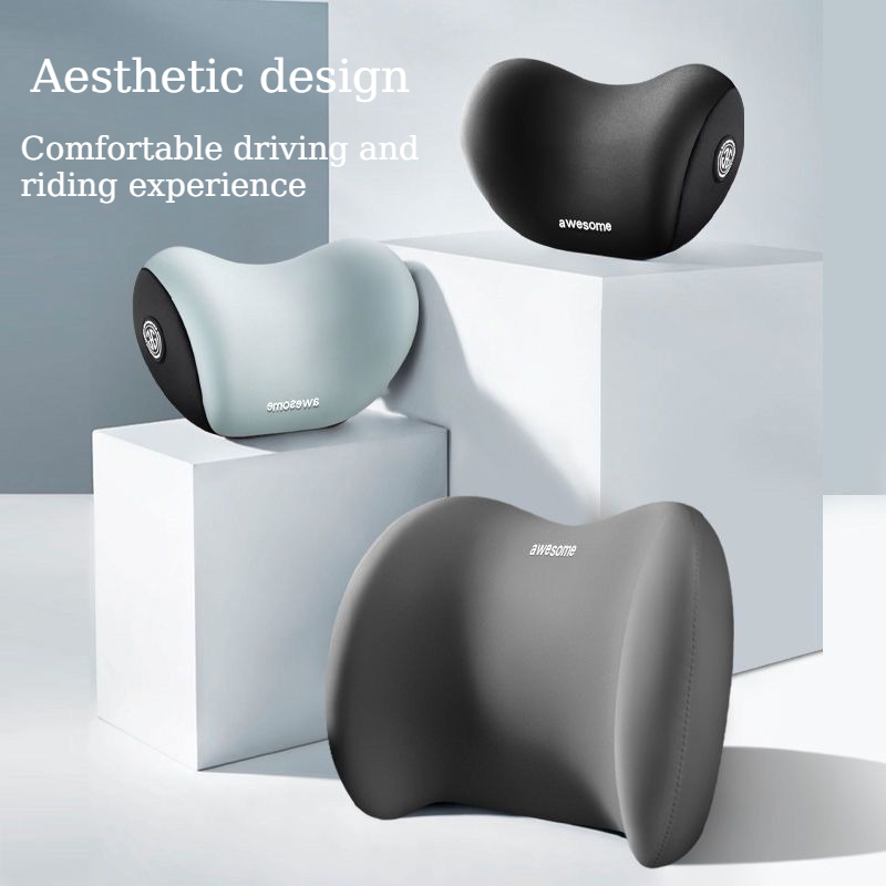 Memory Foam Car Neck Pillow & Lumbar Support Set