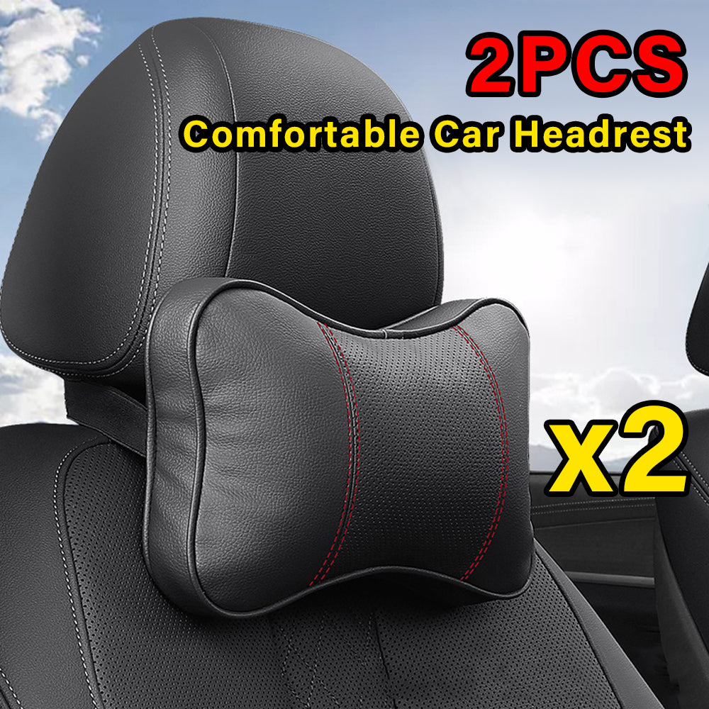Car Neck Pillow - Soft, Breathable Headrest Support
