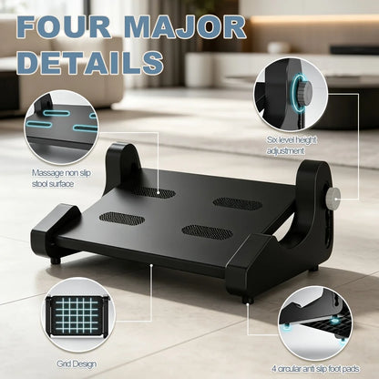 Ergonomic Foot Support Stool Portable Under Desk Footrest Reduce Leg Pressure Foot Relaxation Tool Home Office Working Gadget
