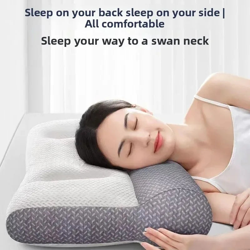 Adult Student Dormitory Reverse Traction Pillow with Core Cervical Spine Protection Special Sleep Pillow for Comfortable Rest