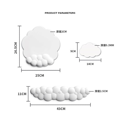Keyboard Wrist Rest Pad & Mouse Pad - Cloud Soft Memory Foam Support