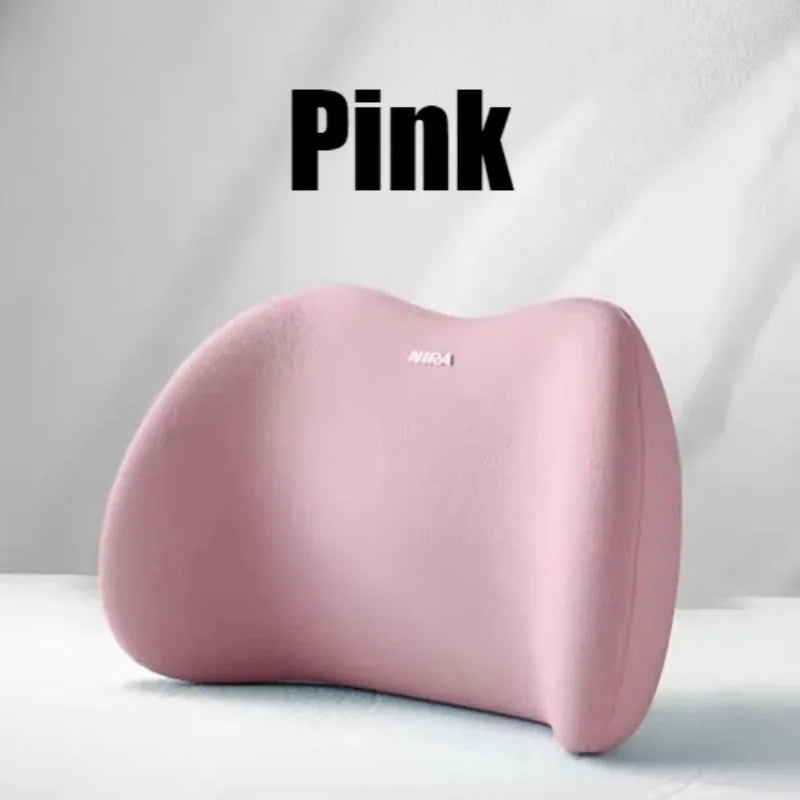 Memory Foam Car Neck Pillow & Lumbar Support Set