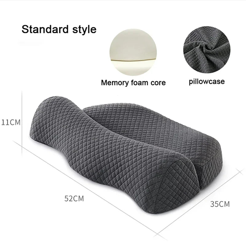 Cervical Memory Foam Pillow - Ergonomic Support for Side Sleepers