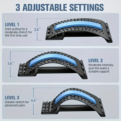 Back Stretcher 3-Level Adjustable for Pain Relief & Decompression