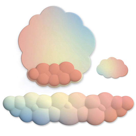 Keyboard Wrist Rest Pad & Mouse Pad - Cloud Soft Memory Foam Support