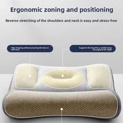 Adult Student Dormitory Reverse Traction Pillow with Core Cervical Spine Protection Special Sleep Pillow for Comfortable Rest