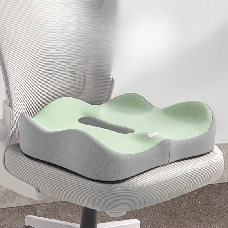 Memory Foam Seat Cushion - 3D Ergonomic Support, Washable