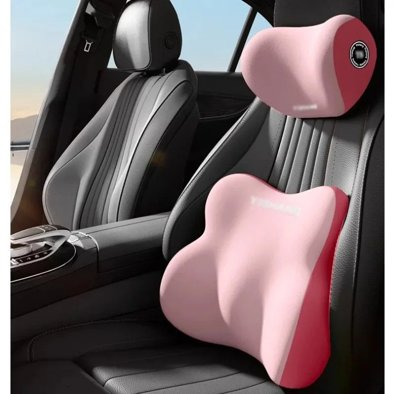 Ergonomic Car Headrest Lumbar Support Cushion