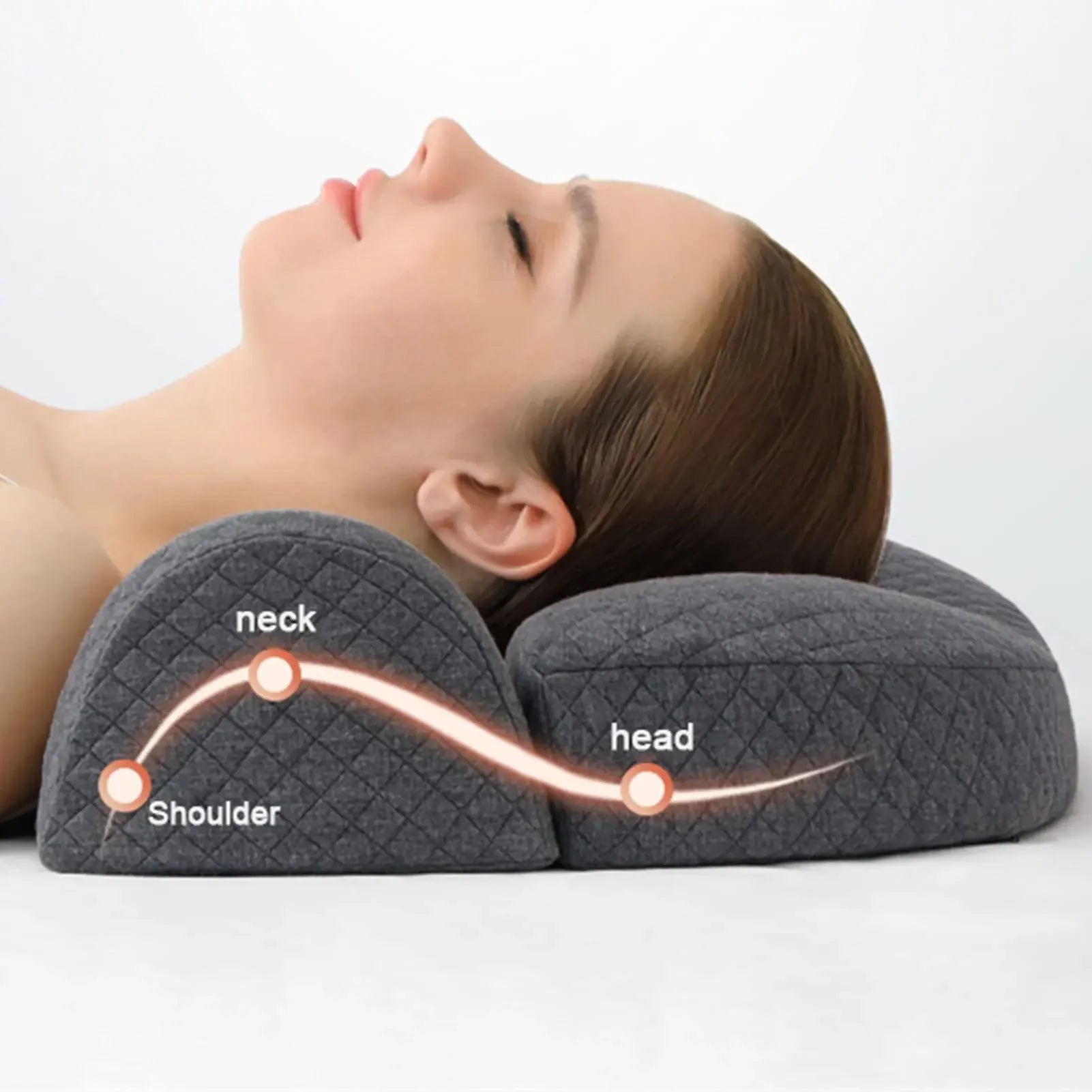 Cervical Memory Foam Pillow - Ergonomic Support for Side Sleepers