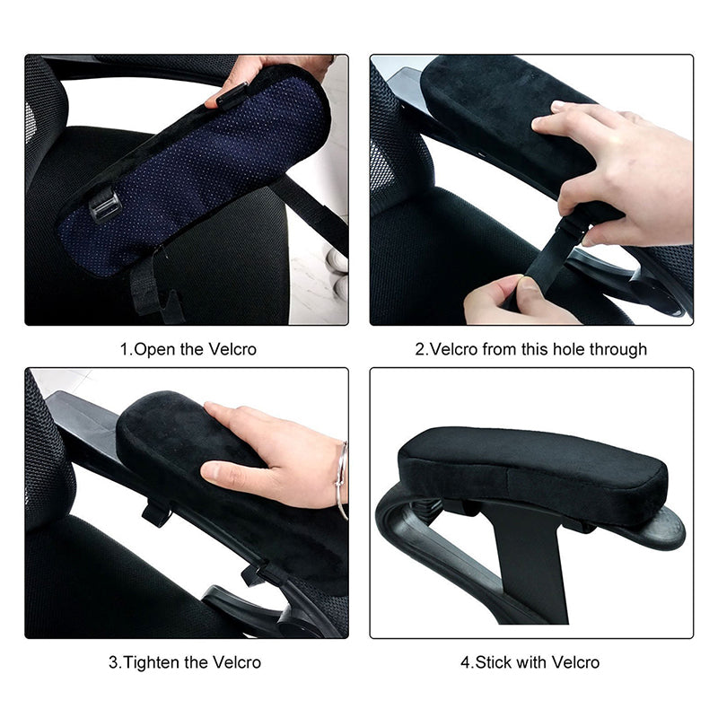Chair Elbow Cushion: Memory Foam Armrest Cushion Pad - Office Chair Elbow Rest