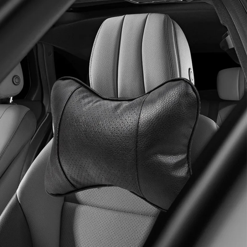 Car Seat Cushion: Headrest Pillow - Breathable Neck Support Cushion