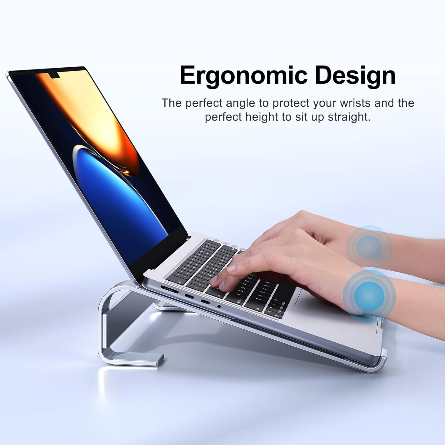 Laptop Stand for MacBook & Dell - Adjustable Desk Riser