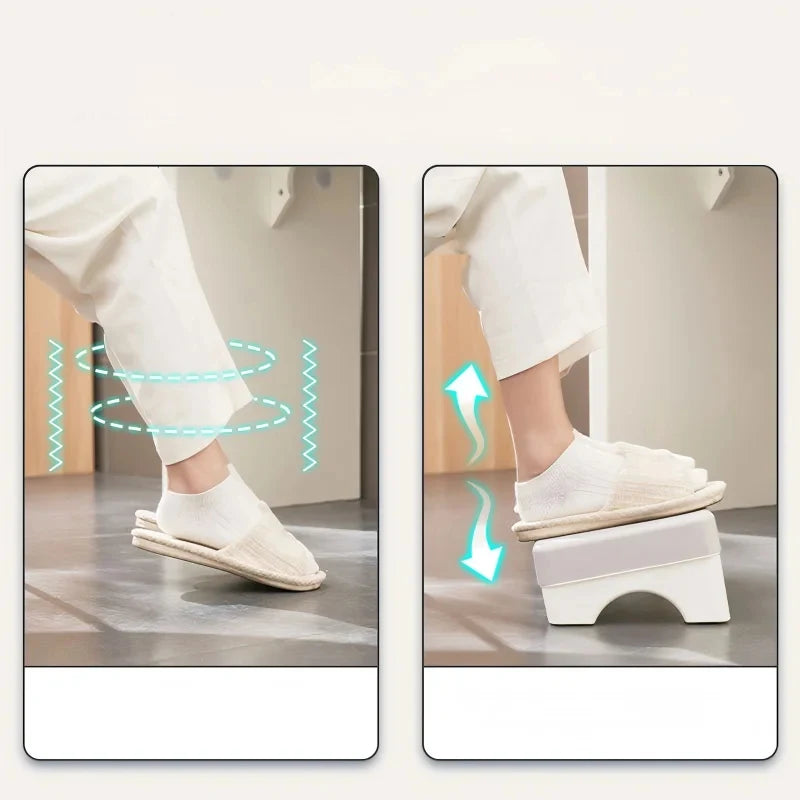 Ergonomic PP Foot Rest Under Desk Foot Stool Space Saving Footrest for Office Study Sofa Home Comfortable Support