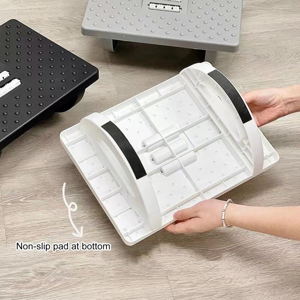 Rocking Foot Rest with Massage Rollers - Adjustable & Anti-Slip