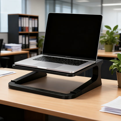 Portable Laptop Stand - Adjustable Height & Cooling Design