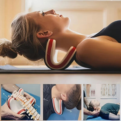 Cervical Pillow, Neck Relaxation Traction Pillow, Massage Headrest, Cervical Spine Stretching,Massage,Traction,Correction Device