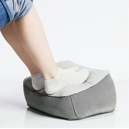 Inflatable Foot Rest Pillow for Travel & Office Comfort
