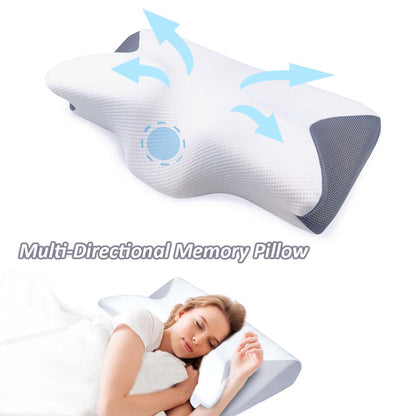 Neck Pillow: Memory Foam Pain Relief & Comfort