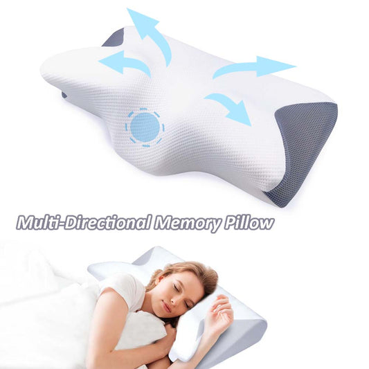 Neck Pillow: Memory Foam Pain Relief & Comfort