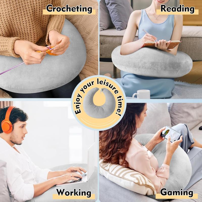 Ergonomic Pillow with Adjustable Arm Rest Support