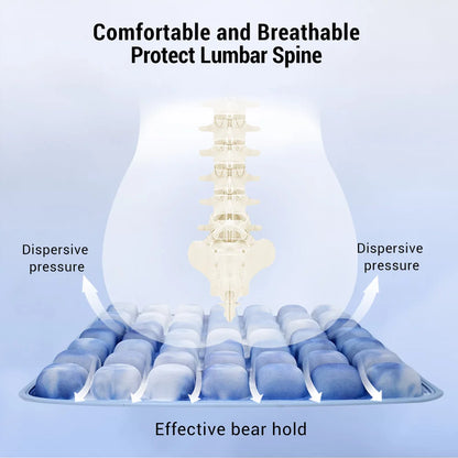 1pc 3D Ergonomic Chair Cushion For Long Sitting, Office Chair Car Seat Cushion, Adjustable Inflatable Cushion