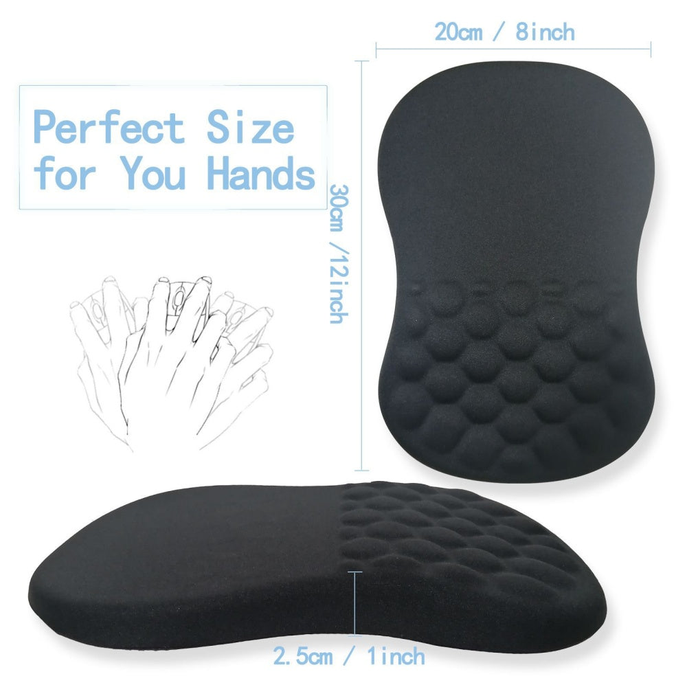 Ergonomic Wrist Support Mouse Pad: Non-Slip Memory Foam