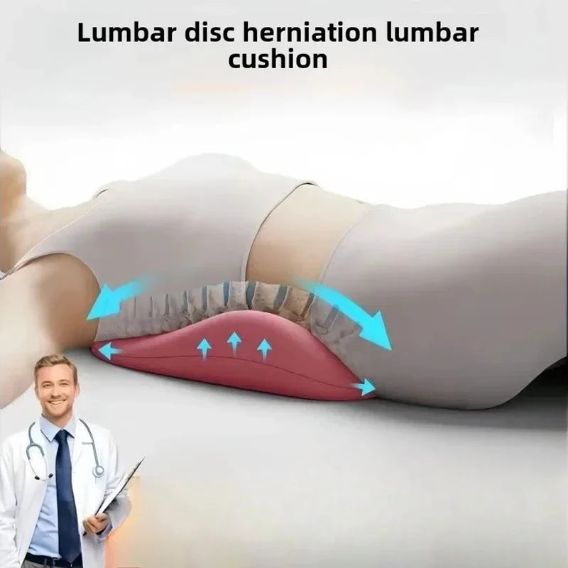 Lumbar Support Pillow Cushion - Ergonomic Memory Foam Pillow
