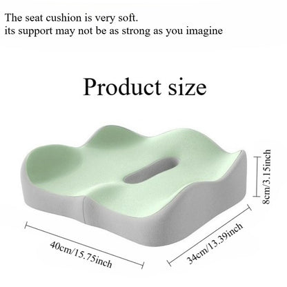 Memory Foam Seat Cushion - 3D Ergonomic Support, Washable