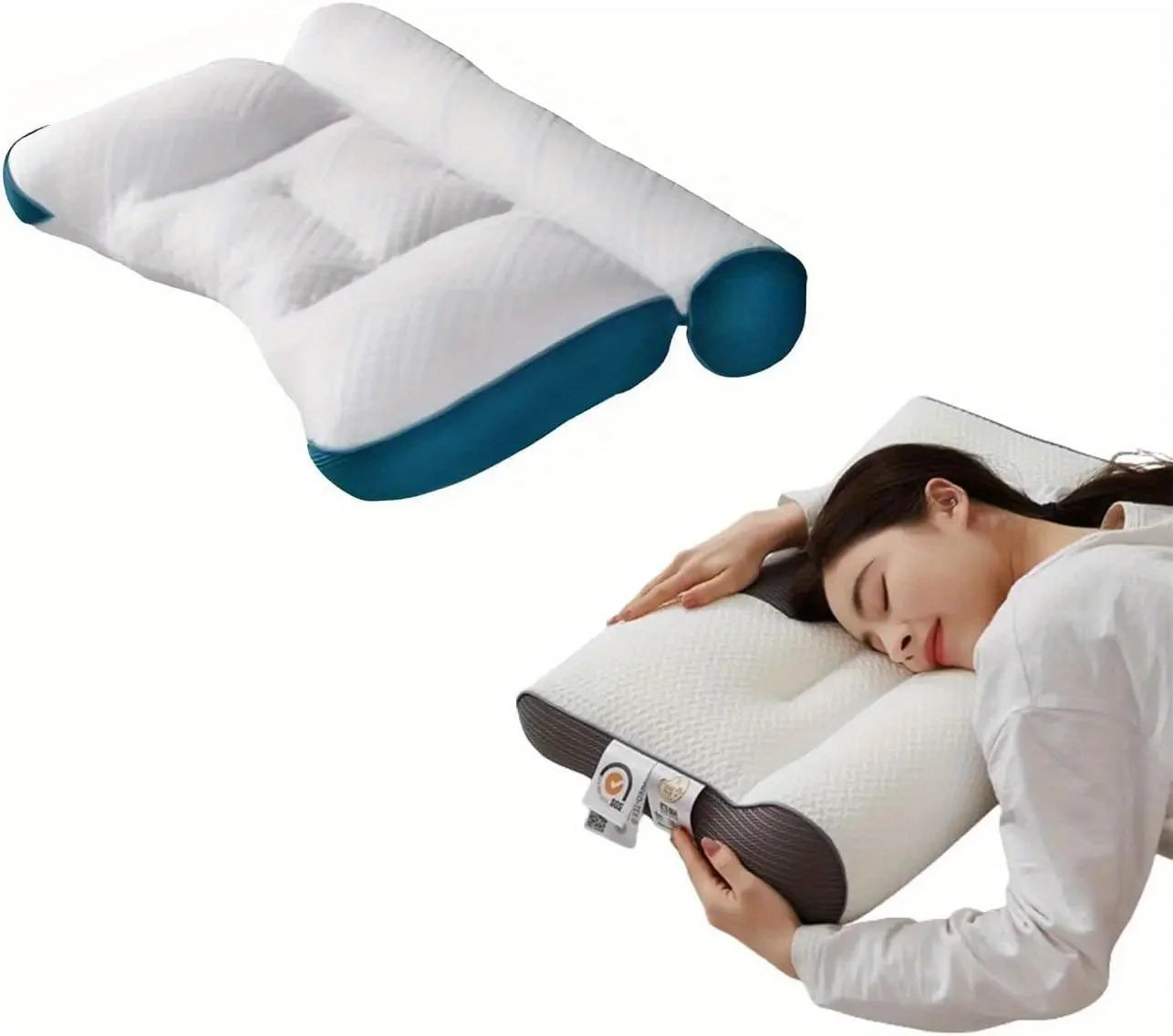 Pillow Cervical Vertebra Pillow Core Super Ergonomic Pillow Orthopedic Cervical Contour Pillow Neck Pillow for Neck Relief