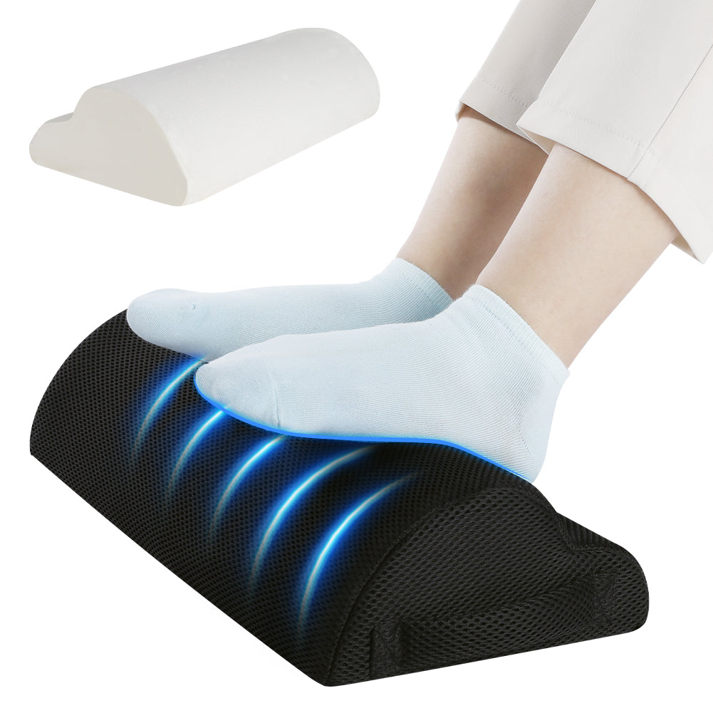 Memory Foam Footrest: Office & Gaming Comfort