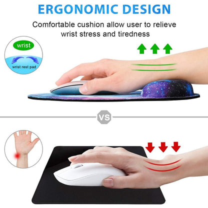 Silicone Wrist Rest Ergonomic Mouse Pad for Gaming & Office