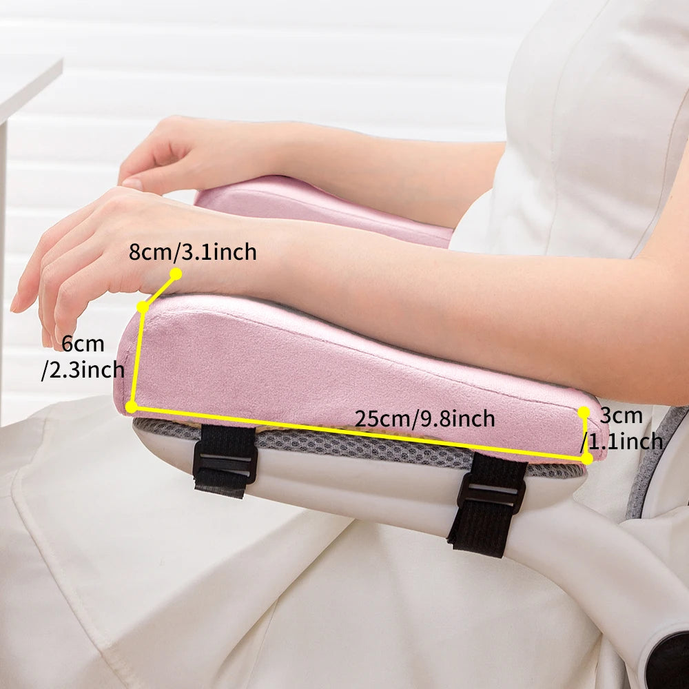 Arm Pillow: Foam Elbow Pillow Armrest Pads for Office Chair Support