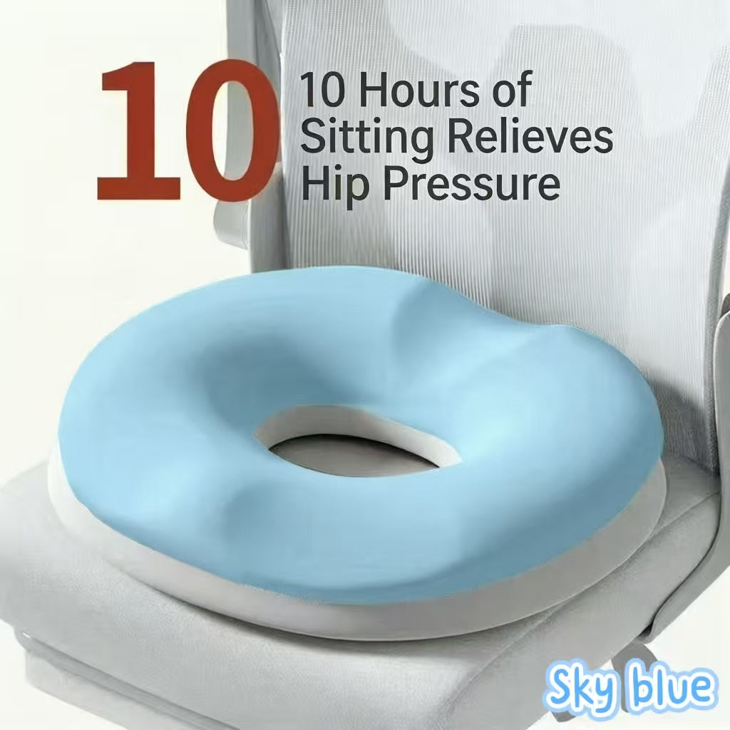 Memory Foam Donut Cushion: Hemorrhoid & Tailbone Relief