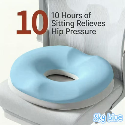 Memory Foam Donut Cushion: Hemorrhoid & Tailbone Relief