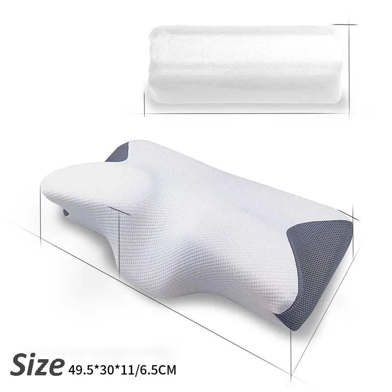 Neck Pillow: Memory Foam Pain Relief & Comfort