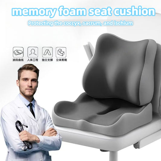 Memory Foam Seat Cushion for Tailbone & Sciatica Relief
